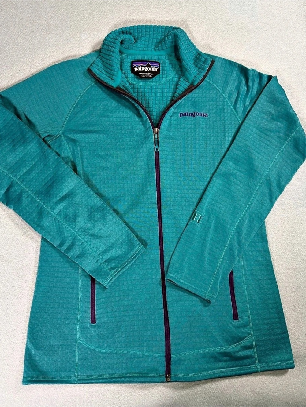 Patagonia R1 Full-Zip Fleece Jacket Women's Blue Medium